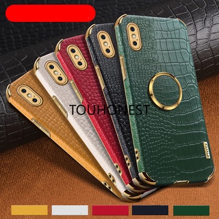 Ốp lưng in họa tiết dành cho điện thoại casing for iphone x case for iphone xs max case for iphone 12 pro max case for iphone 13 pro max case for iphone 12 mini case for iphone 13 mini crocodile pattern soft leather ring phone case