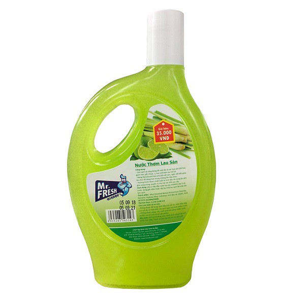 Nước lau sàn siêu đậm đặc an toàn Mr. Fresh Korea 1,1L