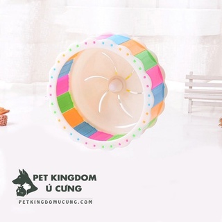 (miễn phí vận chuyển) wheel hamster gắn lồng size to 16cm