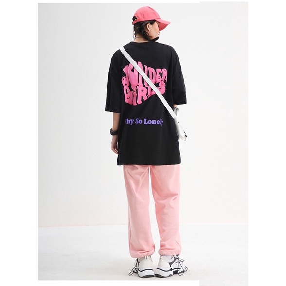 Áo Thun Tay Lỡ 100% Cotton Nam Nữ Unisex
