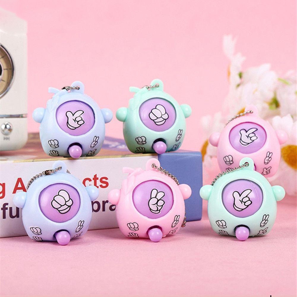 Set 3 Kéo Và Kéo Giấy Mini Họa Tiết Hoạt Hình Màu Sắc Ngẫu Nhiên Dễ Thương Dành Cho Các Bé