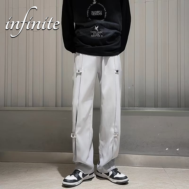 Quần Dài Ống Rộng Phong Cách Thời Trang Hong Kong Cá Tính