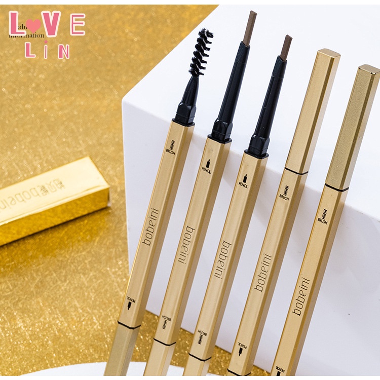 【lovelin】Bút Chì Kẻ Lông Mày Hai Đầu Tam Giác Siêu Mịn Màu Vàng Nhỏ