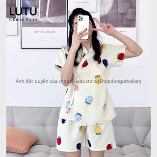 Bộ ngủ thái kimono tay ngắn quần đùi