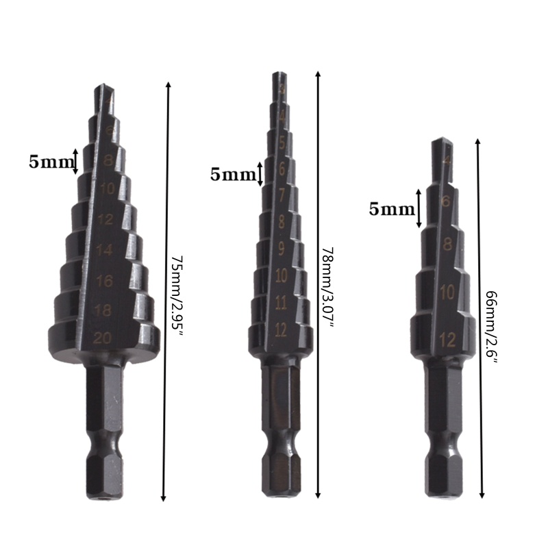 Mũi Khoan Bước Thẳng Rãnh Lục Giác Bằng Titan