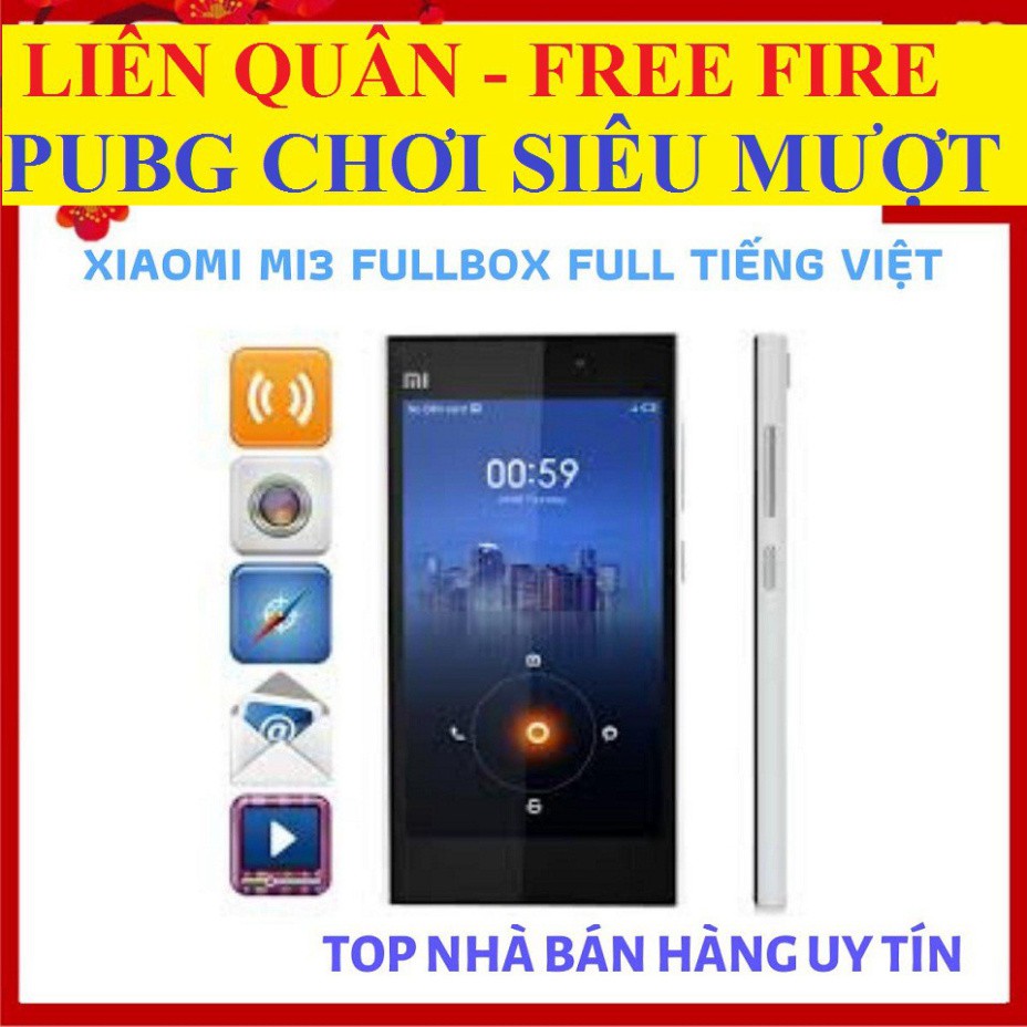 HOT SALE [ SMARTPHONE GIÁ RẺ ] điện thoại Xiaomi Mi 3 - Xiaomi Mi3 mới (2GB/16G) - Chơi PUBG/Liến Quân mượt HOT SALE