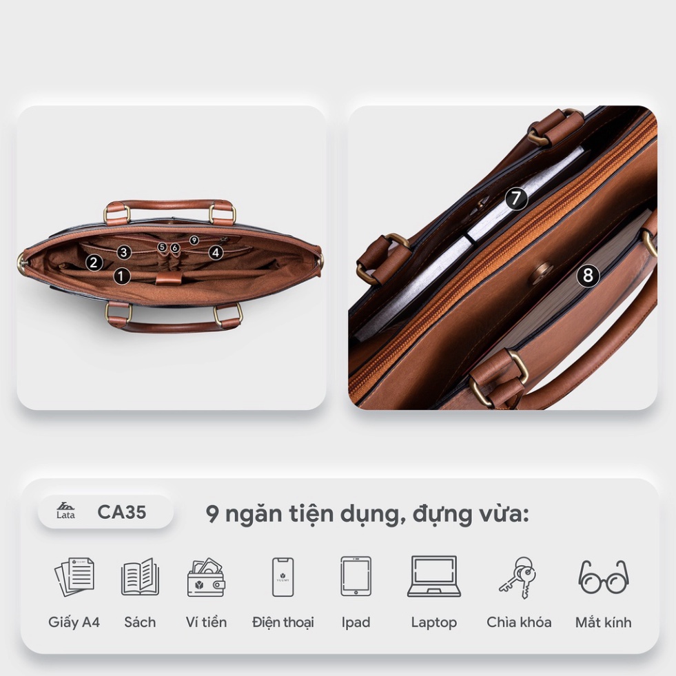 Cặp công sở nam đa năng LATA CA35 - Bảo Hành chính Hãng | BigBuy360 - bigbuy360.vn