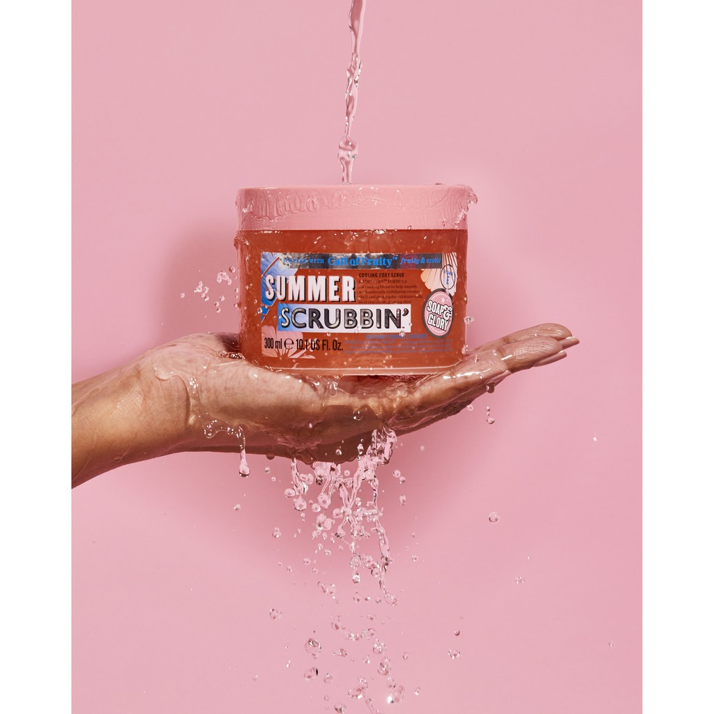 Tẩy tế bào chết Soap &amp; Glory Call of Fruity Summer Scrubbin Body Scrub 300ml