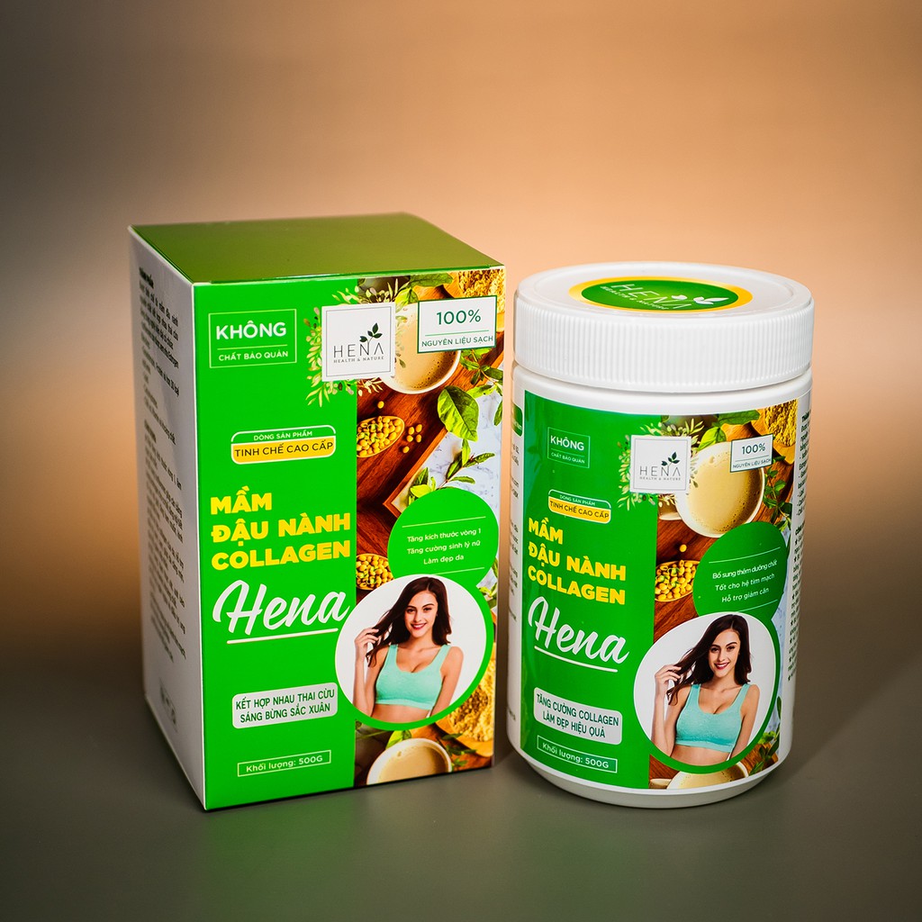 [HENA] Mầm Đậu Nành Tăng Vòng 1, Mầm Đậu Nành Nguyên Xơ kết hợp tốt: Tinh bột nghệ, nghệ viên mật ong, ngũ cốc tăng cân | BigBuy360 - bigbuy360.vn