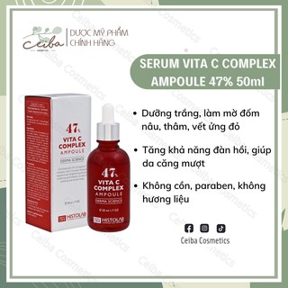 Tinh chất dưỡng trắng da Serum VITA C COMPLEX AMPOULE 47% HIS.TO.LAB