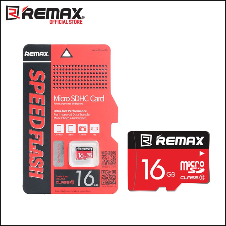 Thẻ nhớ Micro SD Remax 16GB tốc độ Class 10