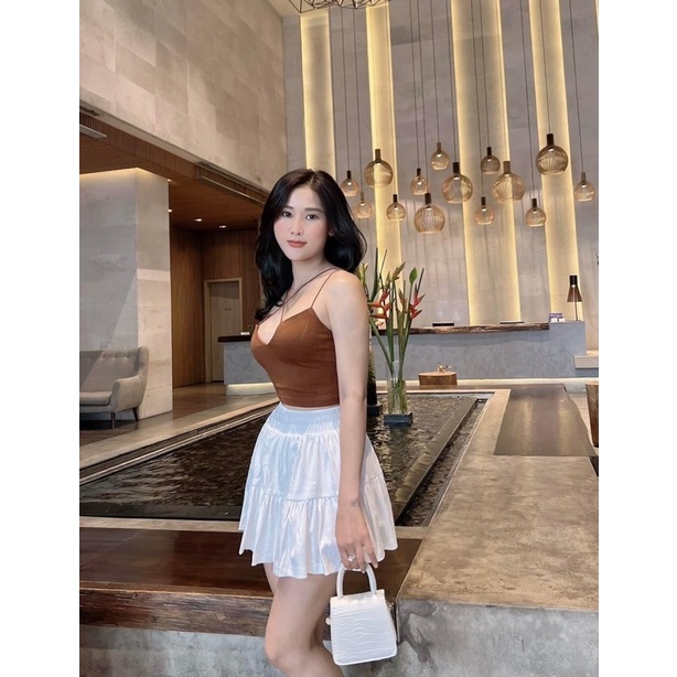 Áo lụa dây bún mang 2 kiểu kèm ảnh thật 🥰