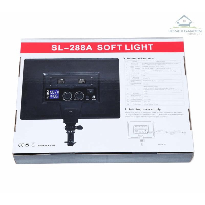 Đèn Led Softlight SL-288A dùng quay phim và chụp ảnh KingMa - Home and Garden