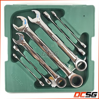 Bộ cờ lê vòng miệng tự động sata 7 chi tiết 8mm-22mm 09050