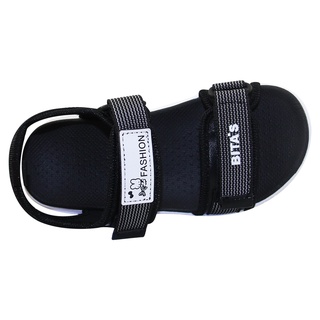 Sandal đế bằng bé gái Bita's SOB.272 (Đen + Đỏ + Hồng)
