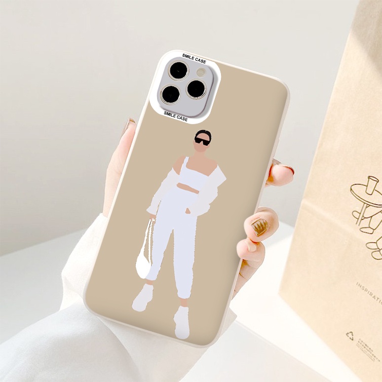 Ốp lưng iPhone 8 PLus girl xinh siêu mẫu áo trắng ốp điện thoại iPhone 11 Pro Max Xs Max XR 6 6s 7 8 Plus 12 13 pro max