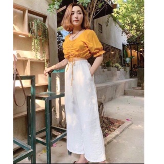 Sét bộ kiểu quần ống suông
