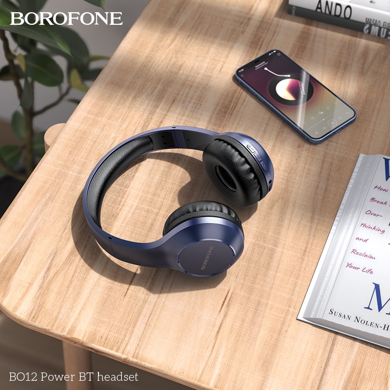 Tai nghe chụp tai không dây BOROFONE BO12 chống ồn bluetooth - Chính hãng