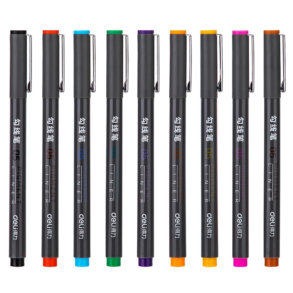 Combo Bút đi nét 0.28/0.45mm và 0.5mm gồm 6/9/12 màu