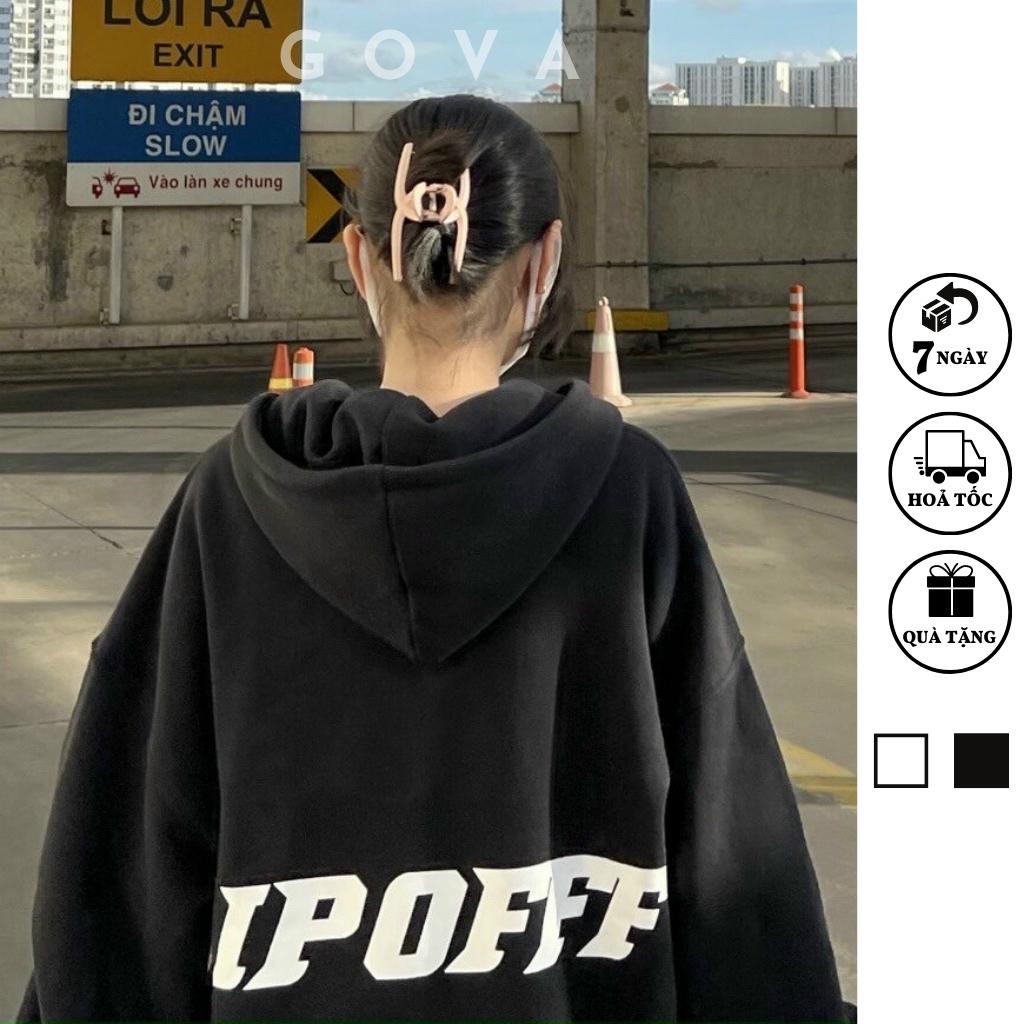 Áo Khoác Nỉ RIPOFFF Nam Nữ Form Rộng BomberUnisex Chất Vải Nỉ Hình In Đẹp GOVA
