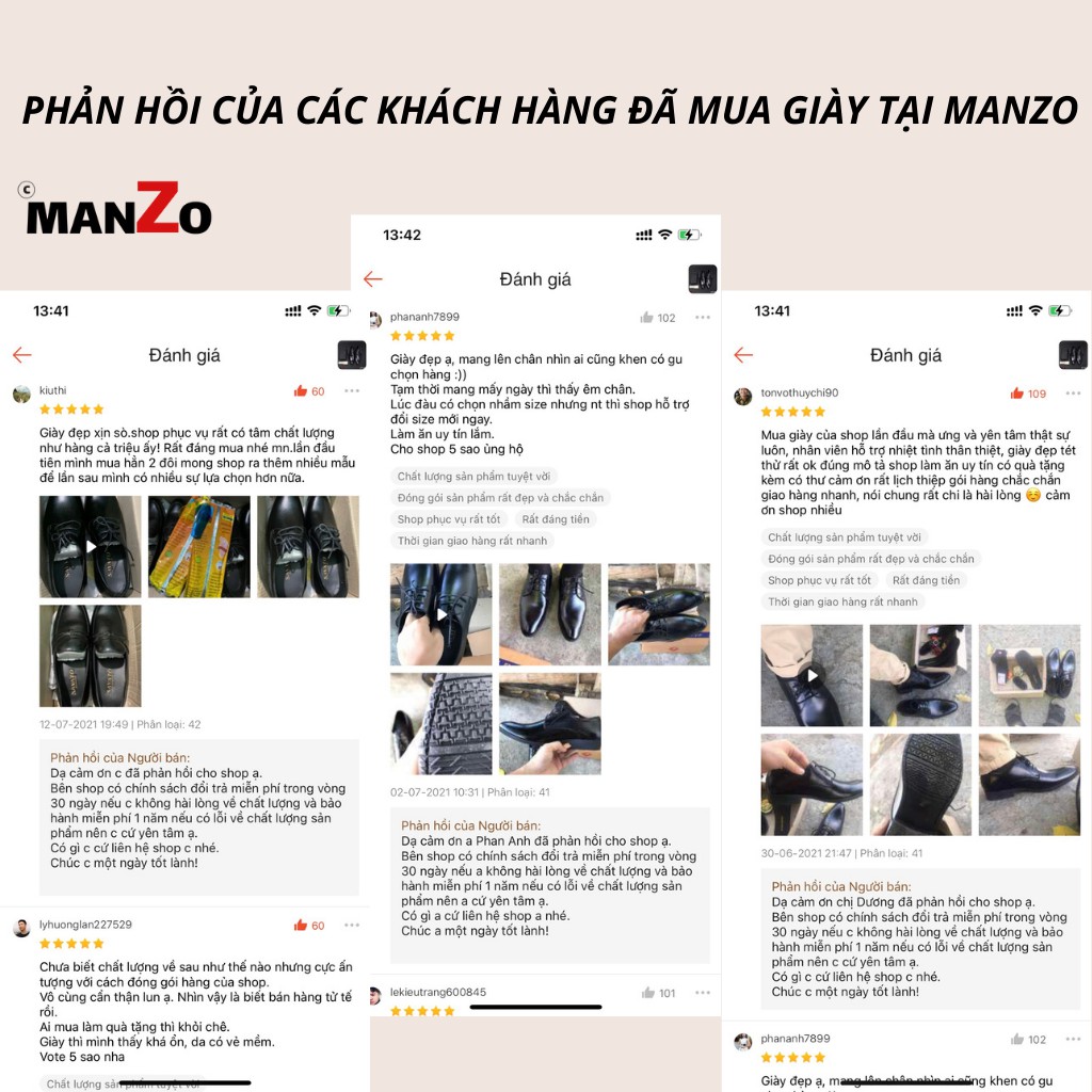 Giày Nam Cao Cấp Công Sở - Giày Tây Dây Buộc Nam Bảo Hành 12 Tháng Tại Manzo Store - GT107