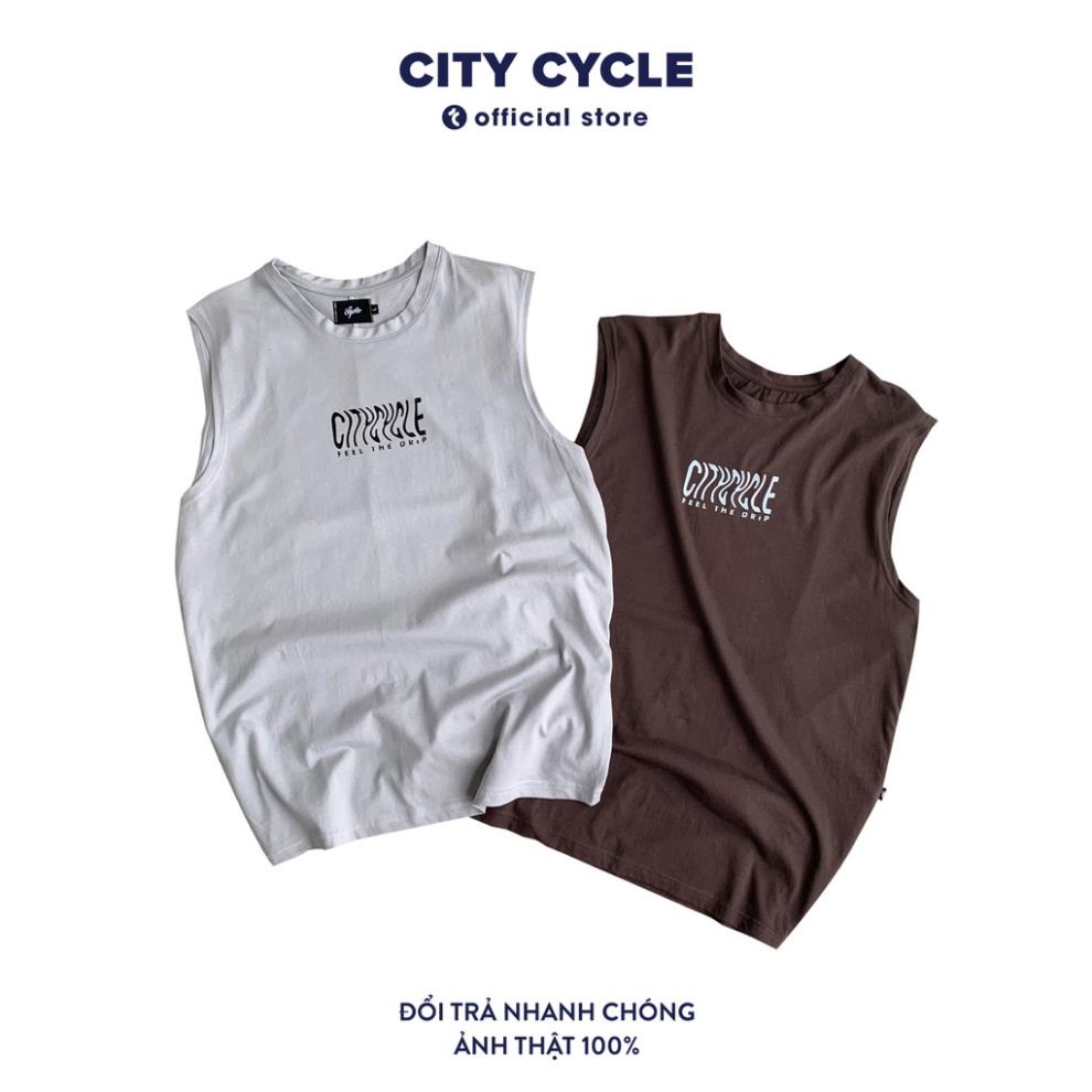 Áo tanktop nam nữ City Drip áo sát nách ba lỗ form rộng unisex cotton City Cycle ❕