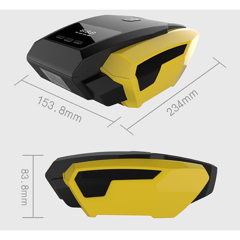 Máy Bơm Lốp Ô Tô Cao Cấp Màn Hình Điện Tử Led Tự Ngắt Portable Air Compressor - BẢO HÀNH 6 THÁNG