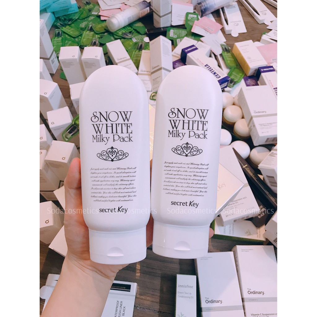 Kem dưỡng trắng toàn thân Secretkey Snow White Milky Pack