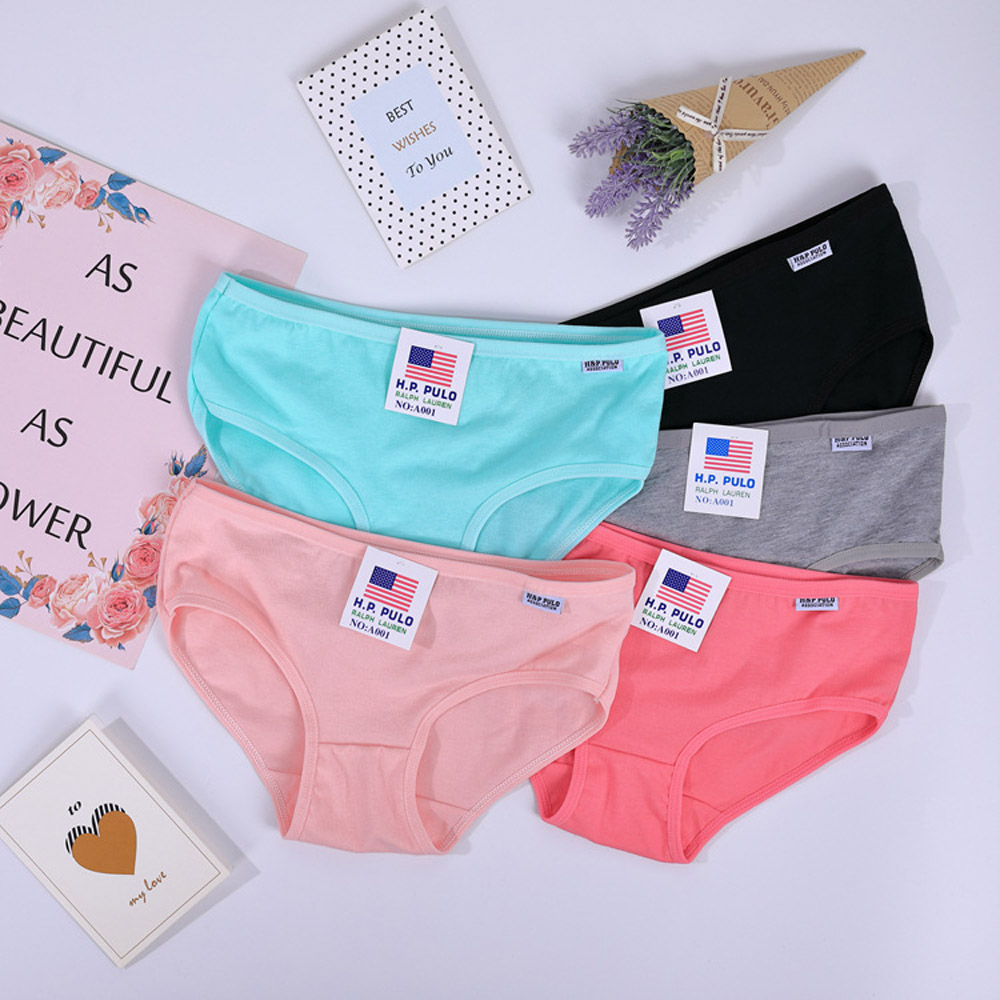 Quần Lót Cotton Màu Trơn Size L-Xxl Cho Nữ