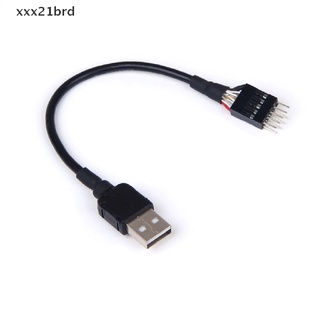 [xxx21brd] 9pin Male to External USB A Male PC Mainboard Internal Data Extension Cable [HOT]
