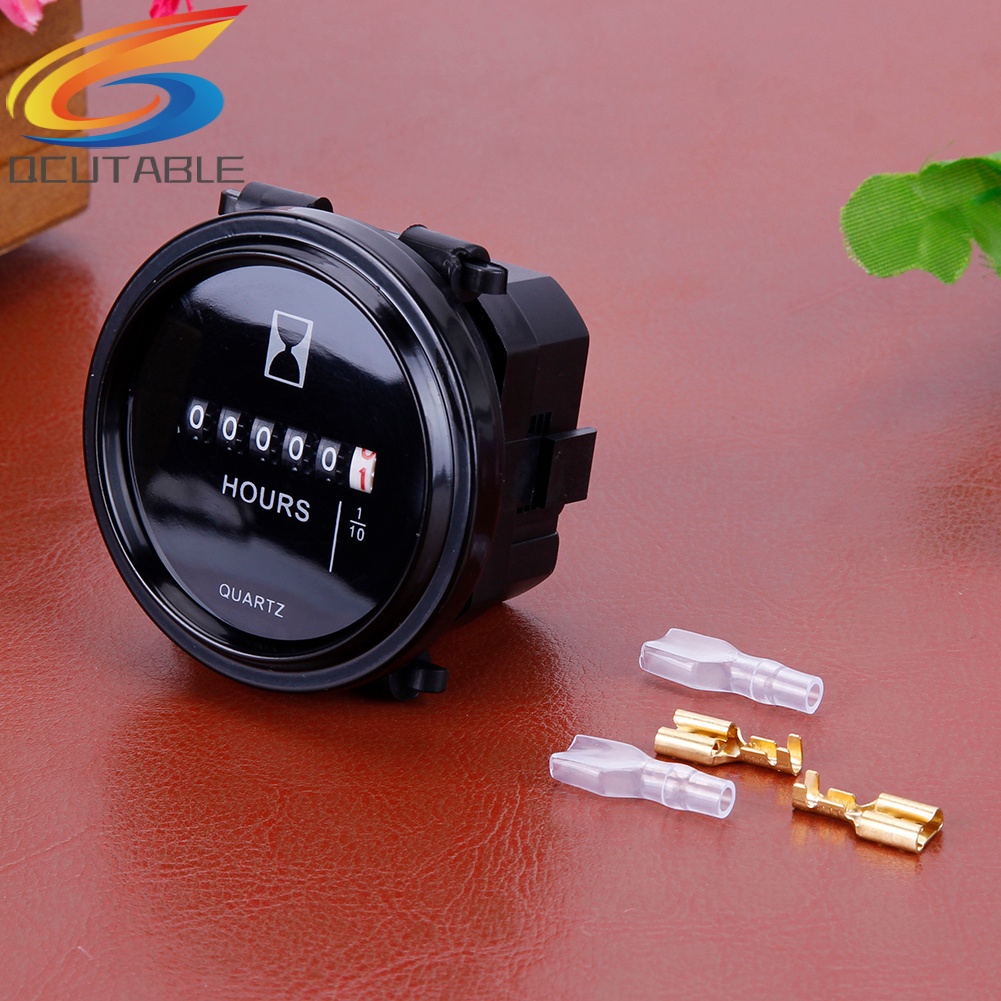 Đồng hồ đo giờ 12V-36V chống thấm nước dạng tròn 2&quot; dành cho động cơ