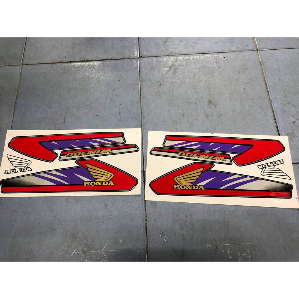 Bộ tem cho xe honda win 100-