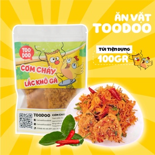 Cơm cháy khô gà 100g ăn vặt toodoo / giòn rụm cay cay / ăn vặt việt nam cơm cháy lắc khô gà