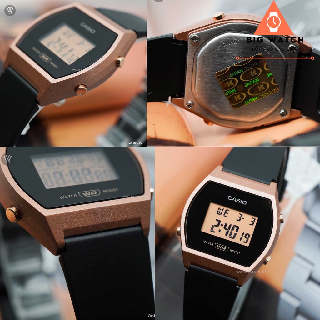 Đồng Hồ  Nam Nữ Dây Nhựa Cao Cấp 3 màu cơ bản  LW-204-4ADF  A10 - Big Watch | BigBuy360 - bigbuy360.vn