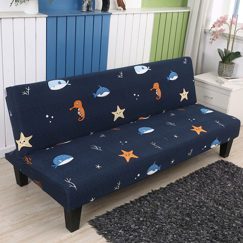 Tấm bọc ghế sofa gập/đầu giường chất vải co giãn thiết kế xinh xắn thích hợp 4 mùa