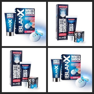 Kem đánh răng giúp trắng sáng, bảo vệ răng chắc khỏe bằng đèn led blanx white shock