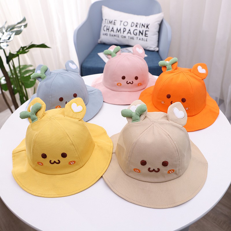 Mũ vành rộng kiểu dáng hoạt hình dễ thương cho trẻ em
