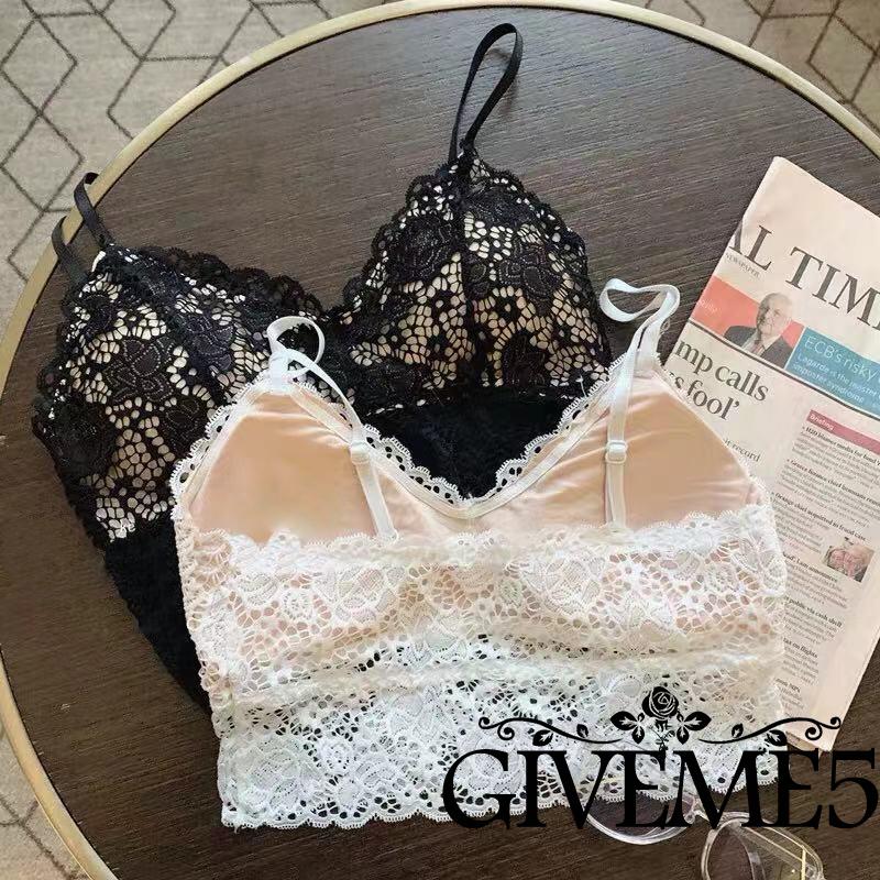 Áo lót ren có mút đệm quyến rũ thời trang dành cho nữ