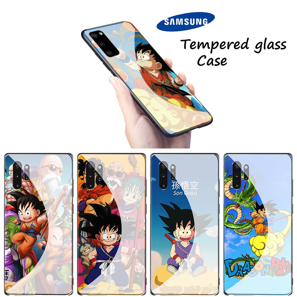 Ốp Lưng Tráng Gương In Hình Nhân Vật Songoku Trong Phim Bảy Viên Ngọc Rồng Độc Đáo Cho Samsung Galaxy S10 S9 S8 Plus S7 Edge Note 9 8