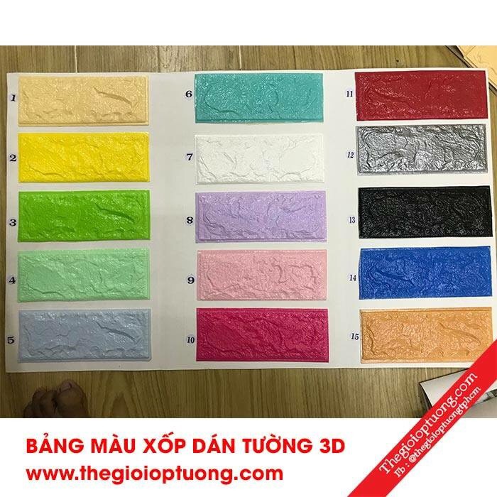 Xốp Dán Tường Giả Gạch 3MM