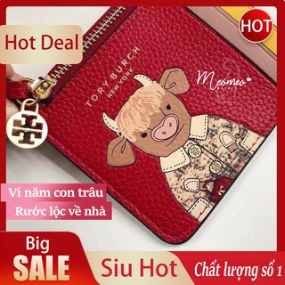 Ví da nữ SIÊU HOT con Trâu may mắn cả năm - ví da mini nữ cầm tay