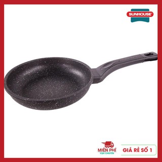 Chảo chống dính siêu bền đá sunhouse 24cm, chảo siêu bền đá sunhouse sbd24