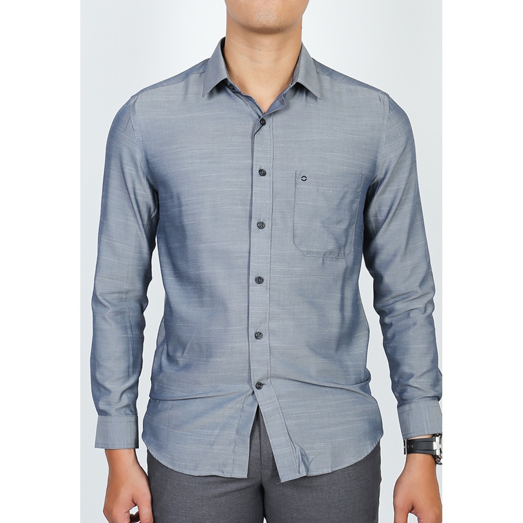 Áo sơmi dài tay Owen chất Bamboo dáng Slimfit màu xám - AS91310DT | BigBuy360 - bigbuy360.vn