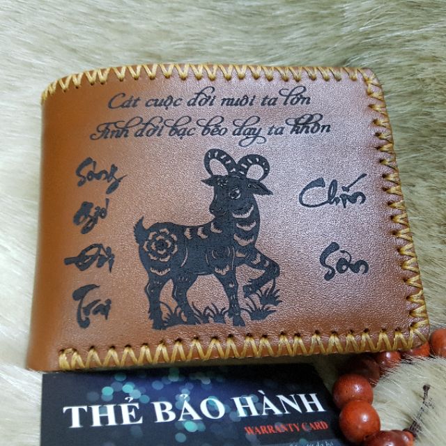 Ví Da Bò Handmade Khắc Tên, Ví Handmade, Ví Khắc Tên handmade, Ví Thủ Công Khắc Tên