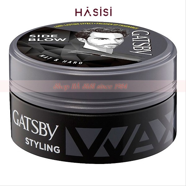 Sáp Vuốt Tóc GATSBY SIDE BLOW STYLING WAX 75g (Màu xám)