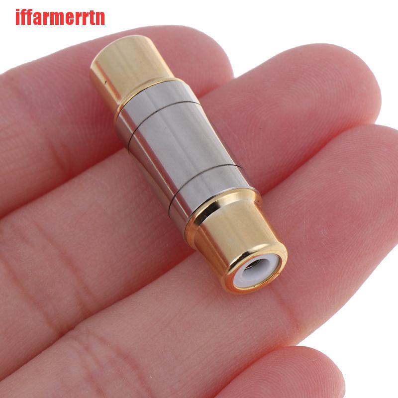 Giắc Cắm Chuyển Đổi Thẳng Mạ Vàng RCA Dùng Cho Âm Thanh / Video / Ánh Sáng