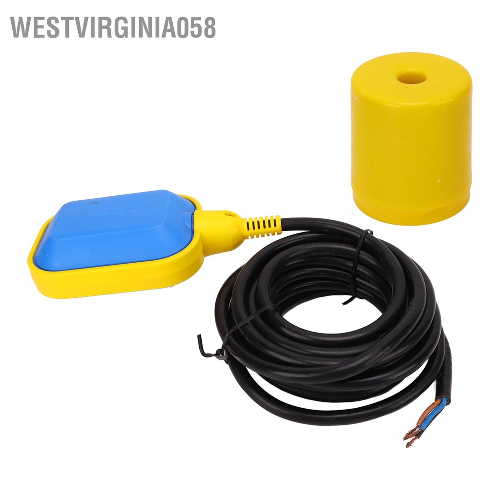 Westvirginia058 Công tắc nổi cáp Bộ điều khiển mức độ thoát nước lỏng cảm biến cho máy bơm bồn