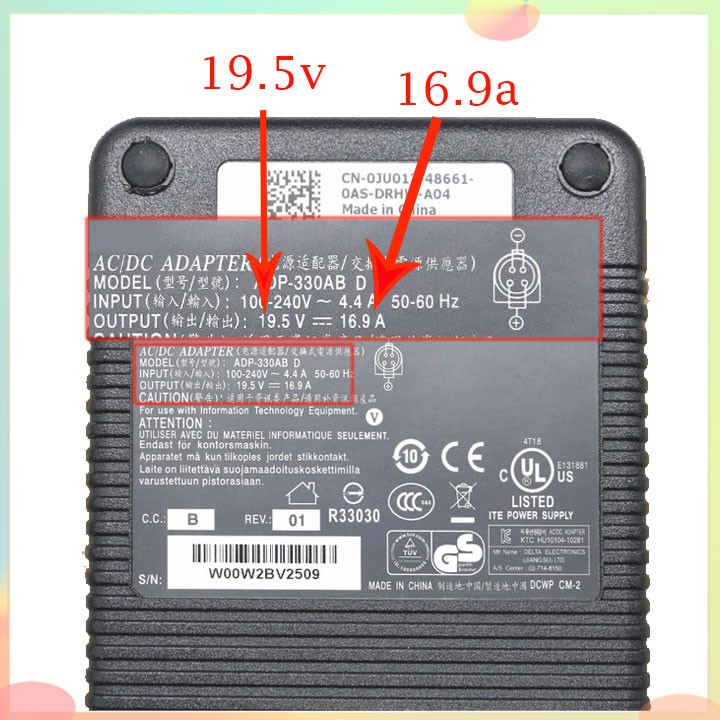 Sạc pin laptop MSI GT75,  WT75 19.5v 16.9a