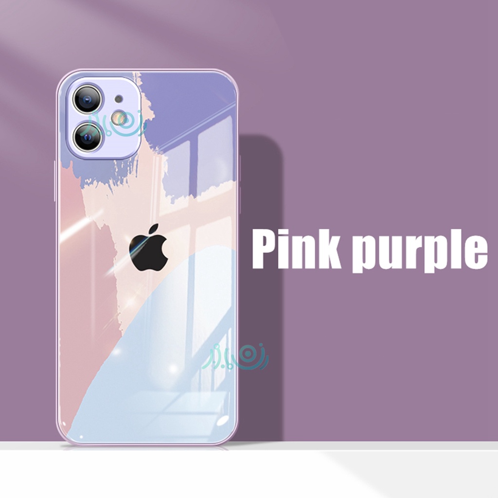 Ốp Điện Thoại Kính Cường Lực Chống Sốc In Hình Màu Nước Cho Iphone 11 12 Pro Max X Xs Max Xr 7 + 8 Plus Se 2020 11 Pro Max 12 Mini