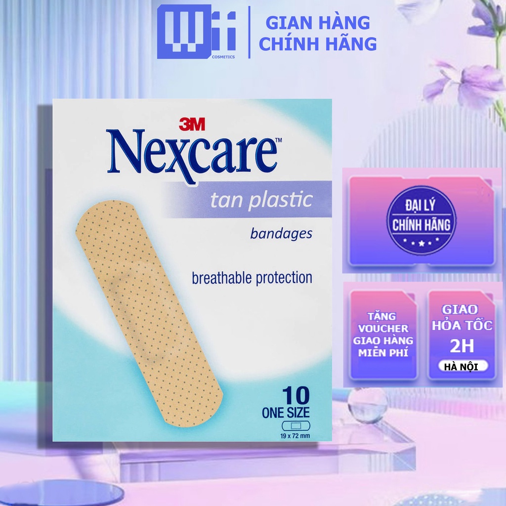 Băng dán cá nhân 3M màu da - NEXCARE TAN PLASTIC BANDAGE